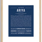 Ariya | Name Art Print