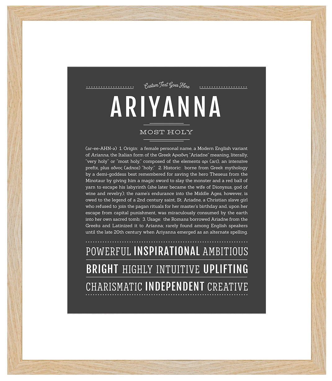 Ariyanna | Name Art Print