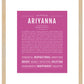 Ariyanna | Name Art Print