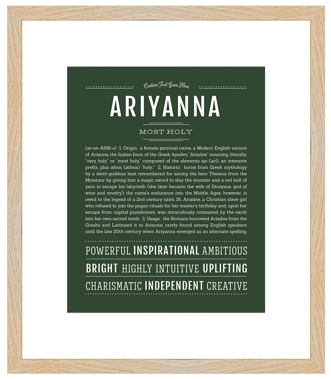 Ariyanna | Name Art Print