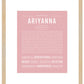 Ariyanna | Name Art Print