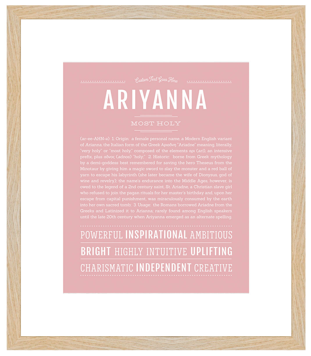 Ariyanna | Name Art Print