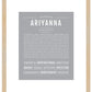 Ariyanna | Name Art Print