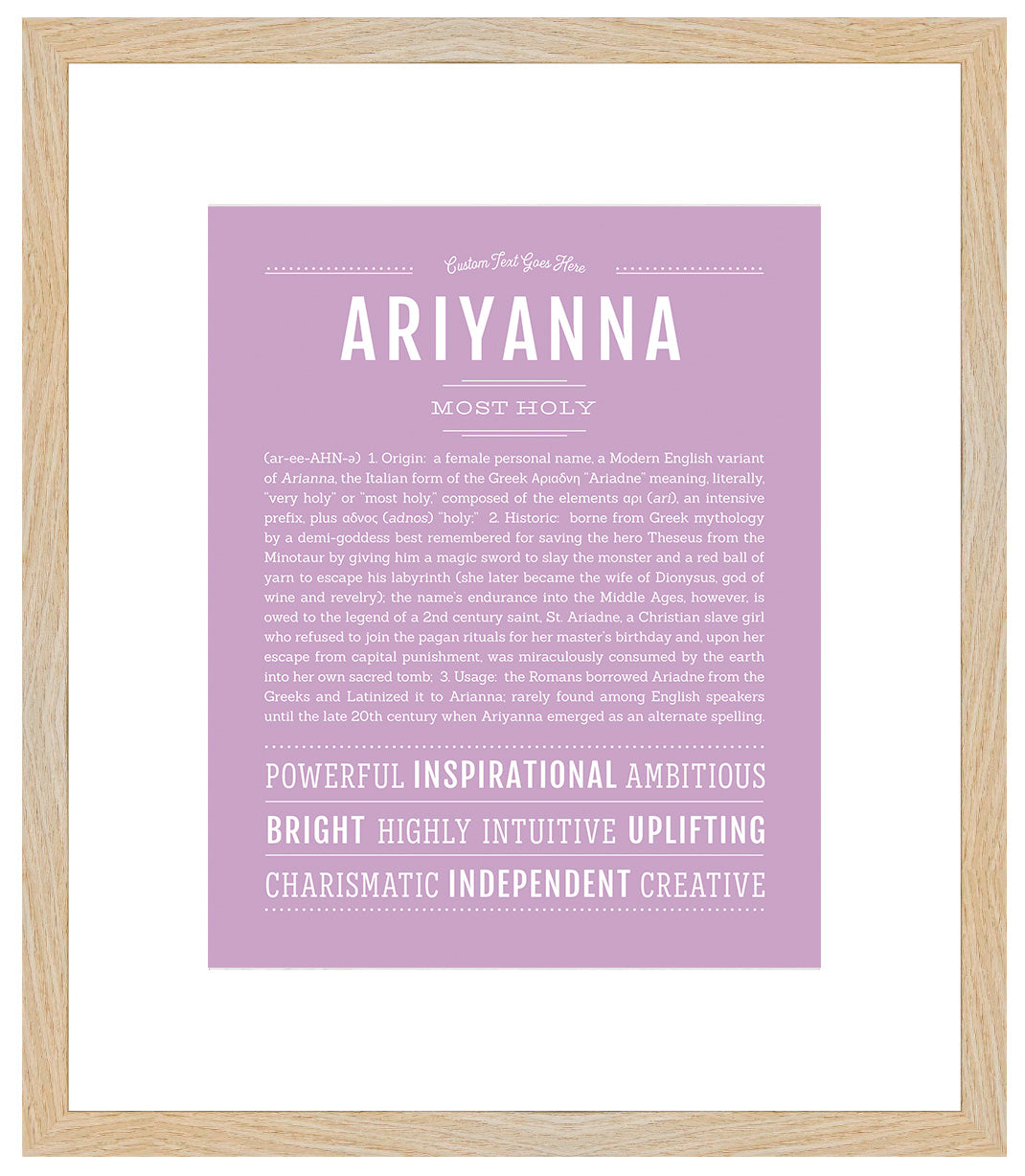 Ariyanna | Name Art Print