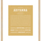 Ariyanna | Name Art Print