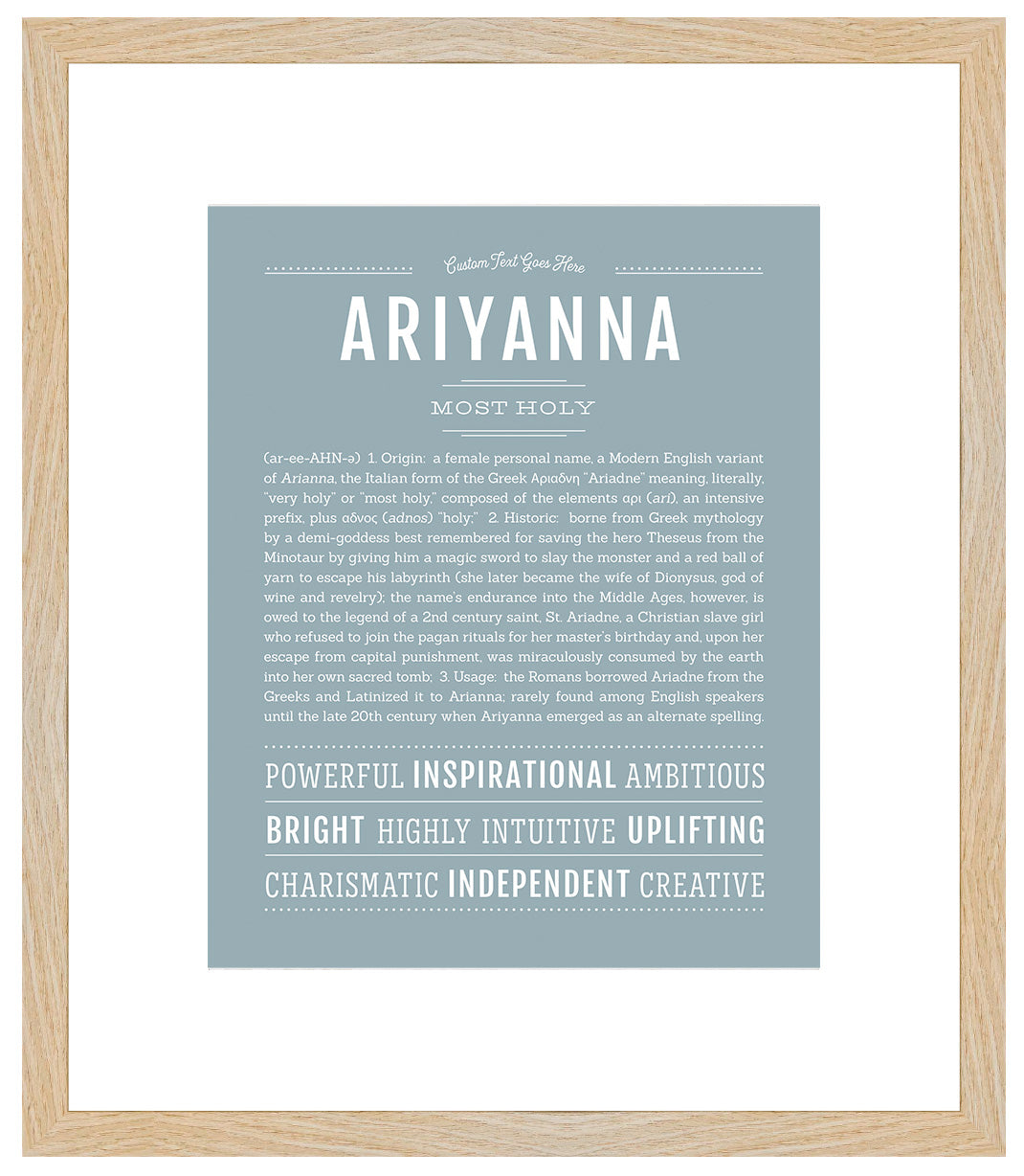 Ariyanna | Name Art Print