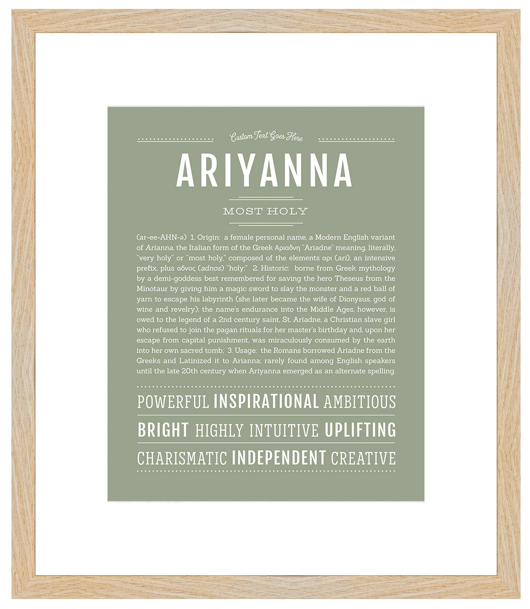 Ariyanna | Name Art Print