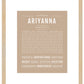 Ariyanna | Name Art Print