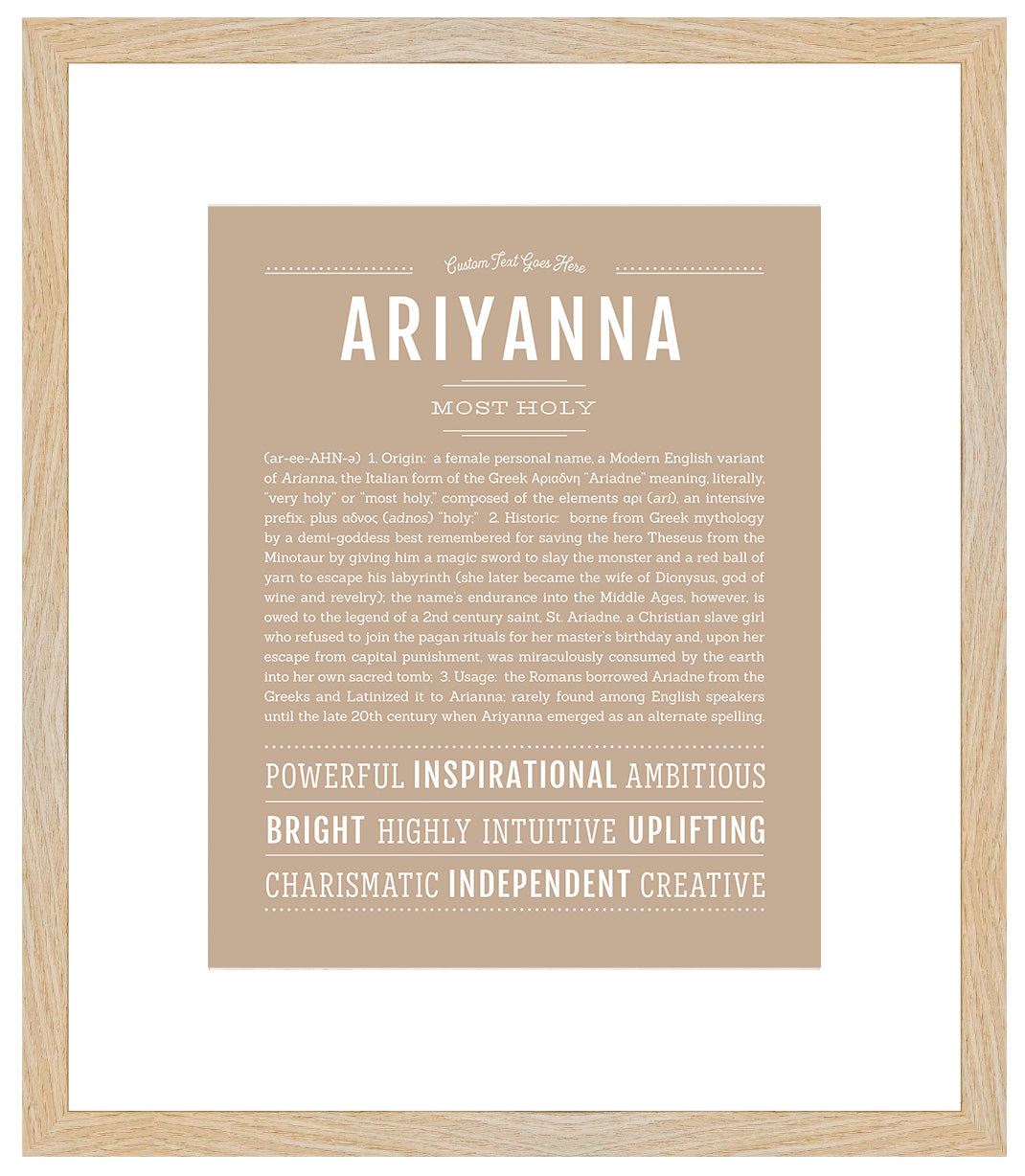 Ariyanna | Name Art Print