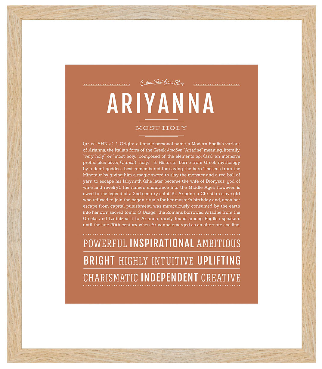 Ariyanna | Name Art Print