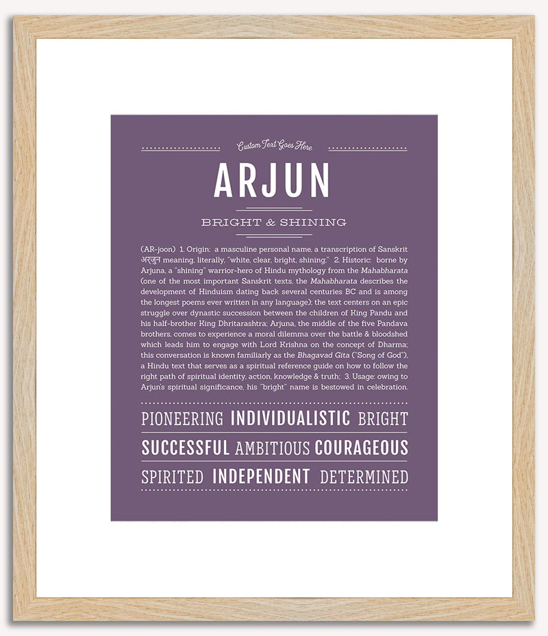 Arjun | Name Art Print