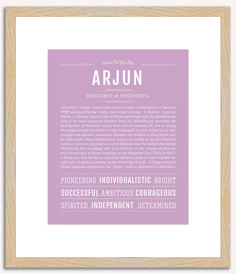 Arjun | Name Art Print