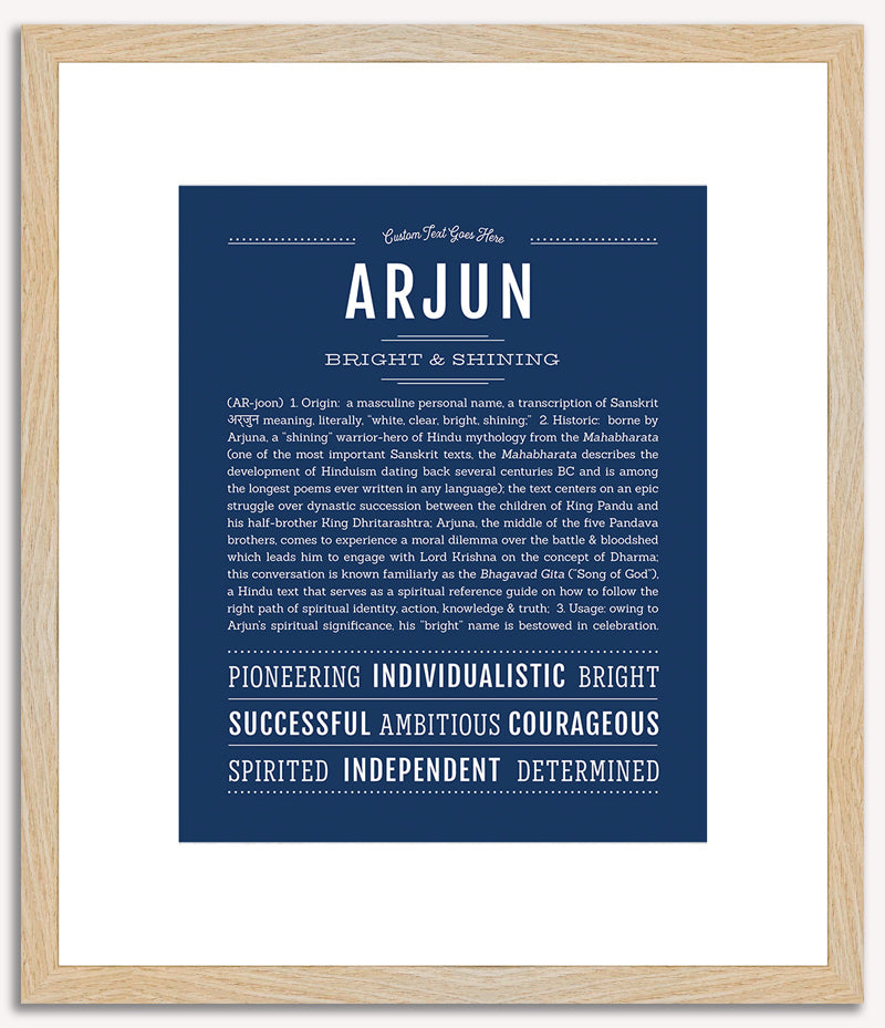 Arjun | Name Art Print