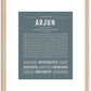 Arjun | Name Art Print