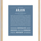 Arjun | Name Art Print