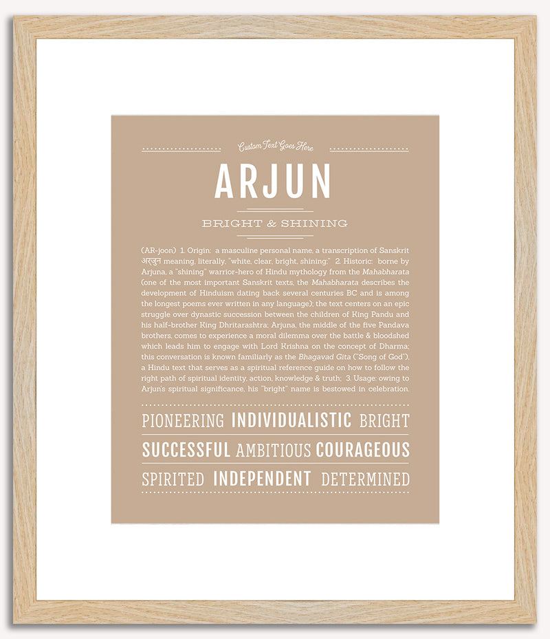 Arjun | Name Art Print