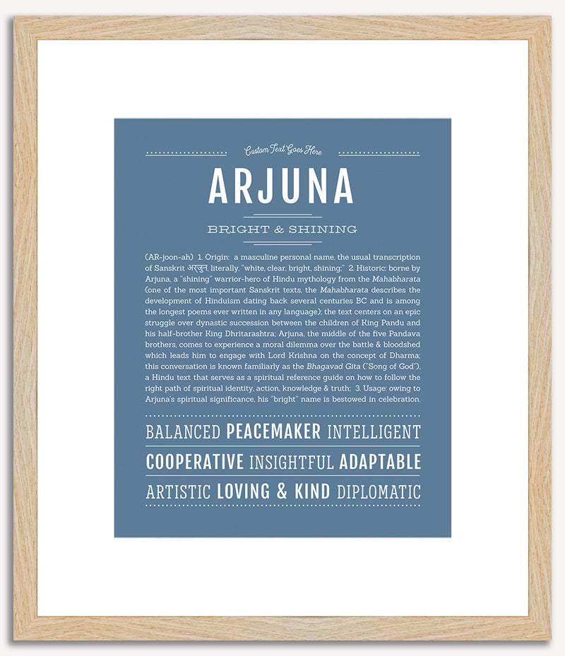 Arjuna | Name Art Print