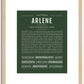 Arlene | Name Art Print