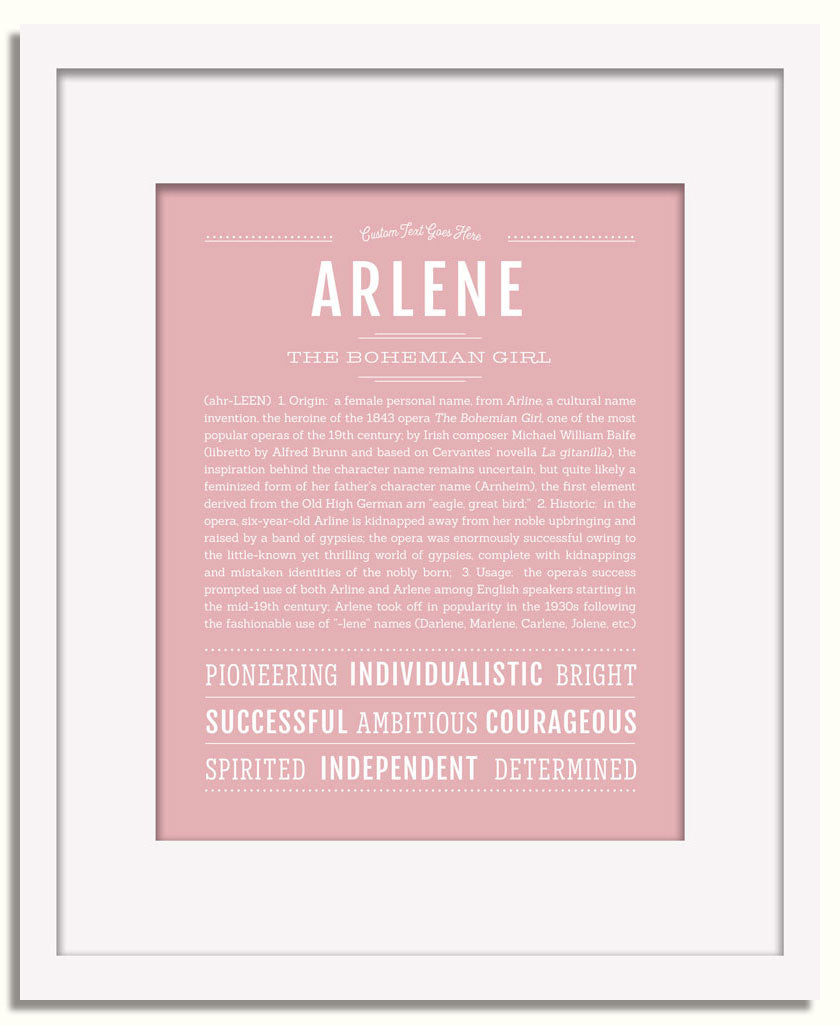 Frame Options | Dusty Rose | White Frame, Matted