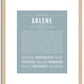 Arlene | Name Art Print