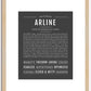 Arline | Name Art Print