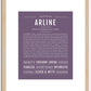 Arline | Name Art Print