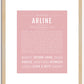 Arline | Name Art Print