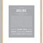 Arline | Name Art Print