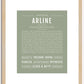 Arline | Name Art Print