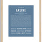 Arline | Name Art Print