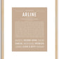 Arline | Name Art Print