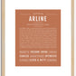 Arline | Name Art Print