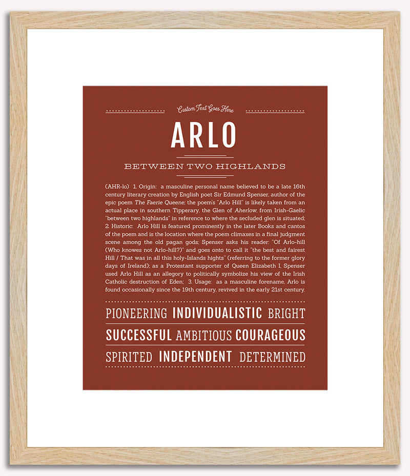 Arlo | Name Art Print