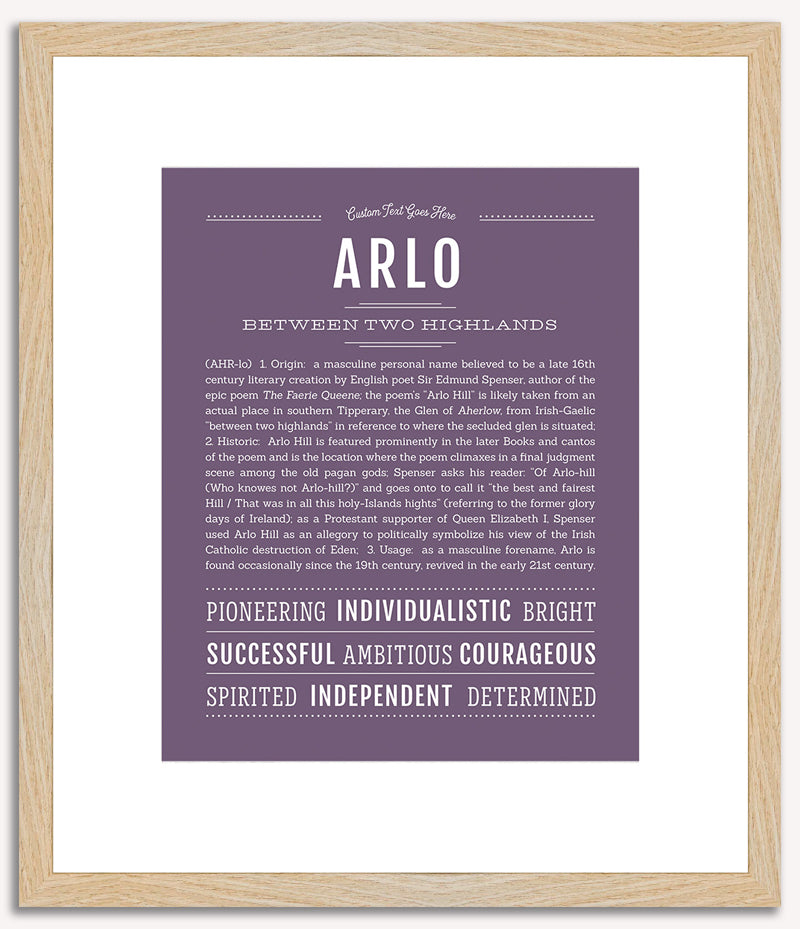 Arlo | Name Art Print