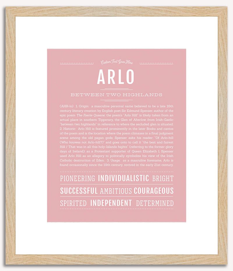 Arlo | Name Art Print