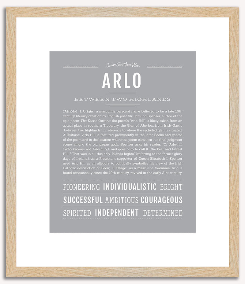 Arlo | Name Art Print