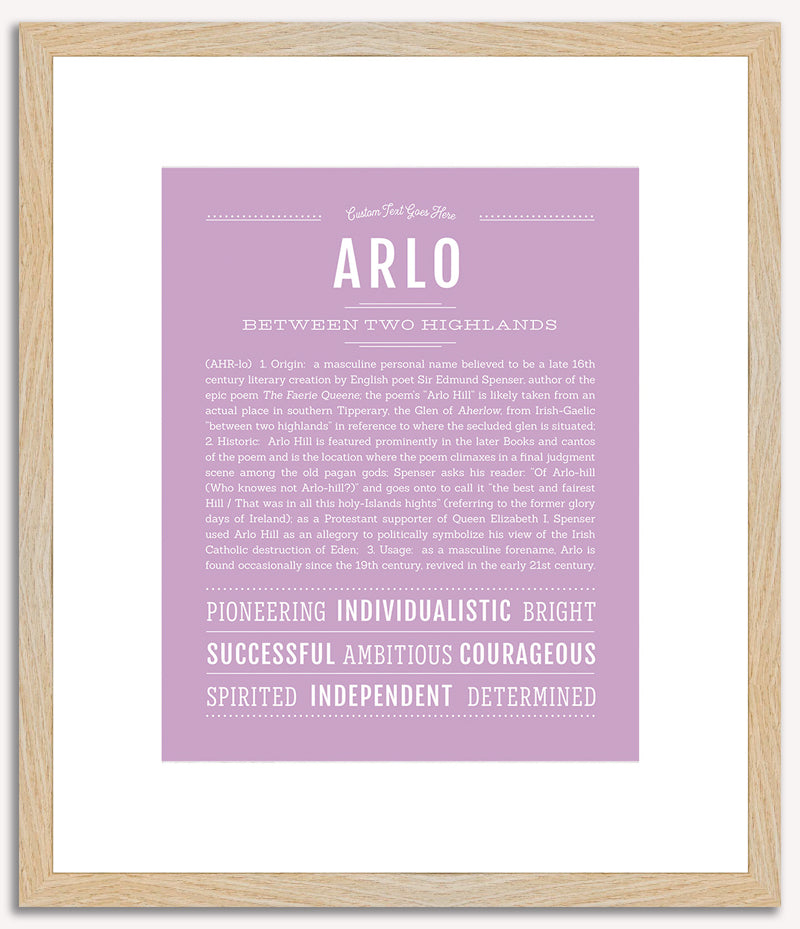 Arlo | Name Art Print