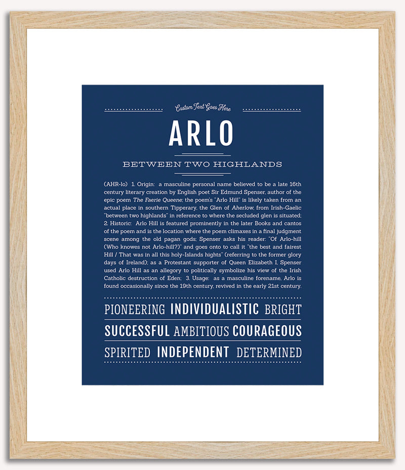 Arlo | Name Art Print