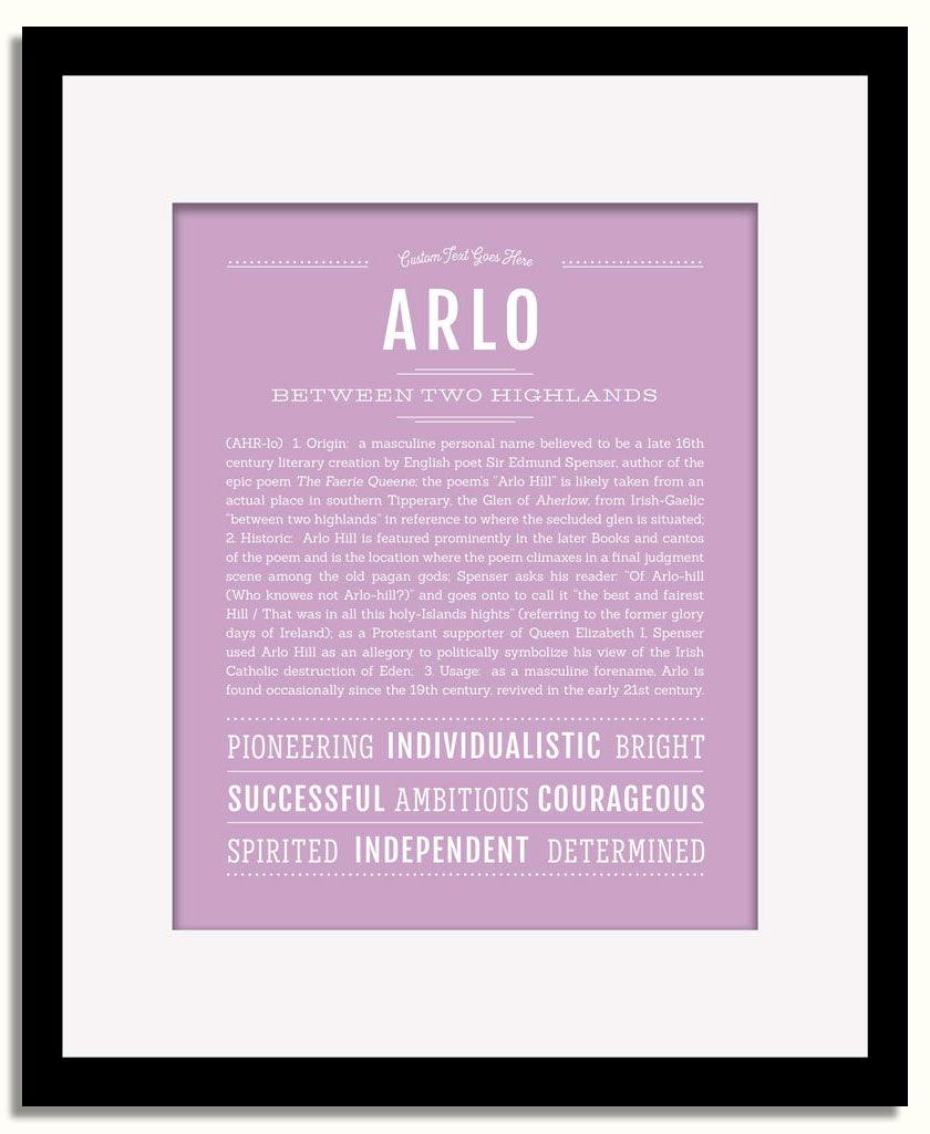 Frame Options | Lilac | Black Frame, Matted