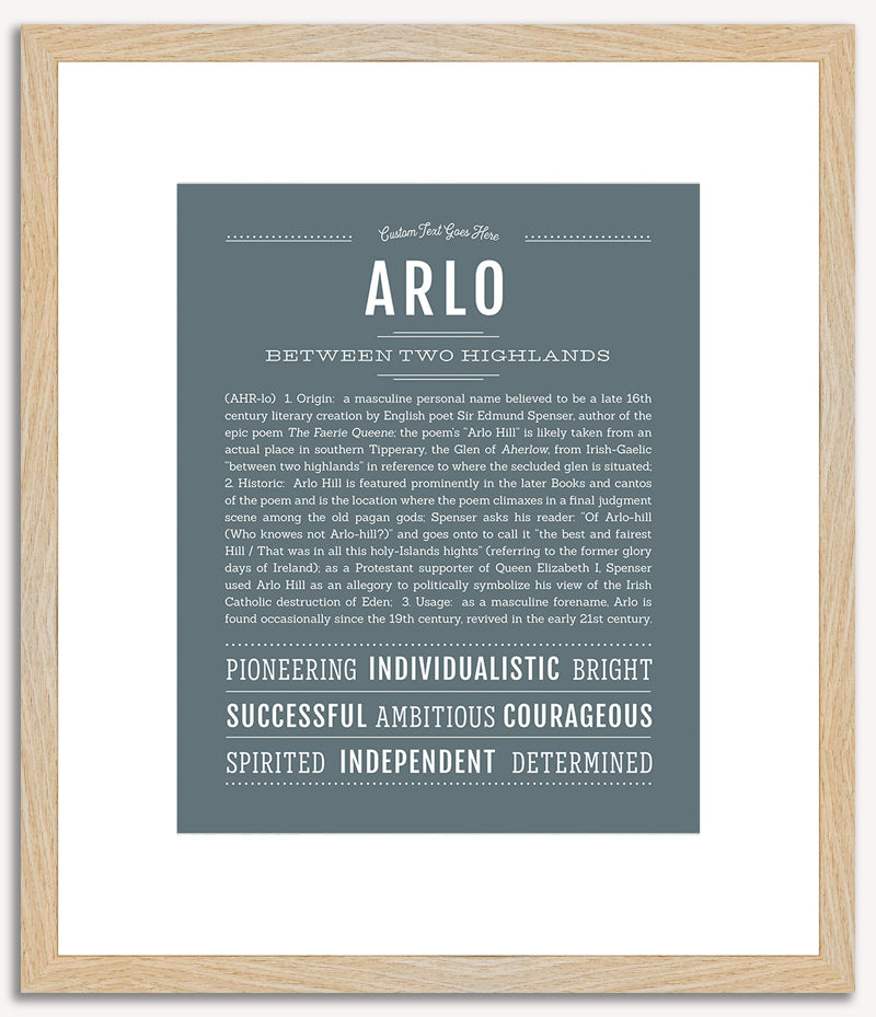 Arlo | Name Art Print