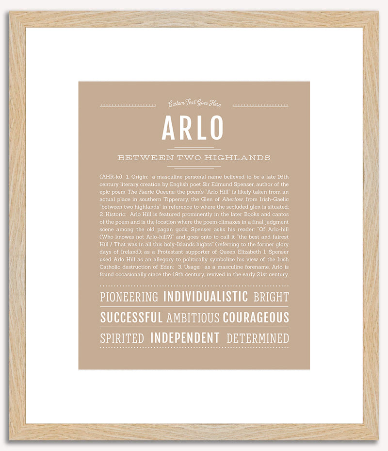 Arlo | Name Art Print