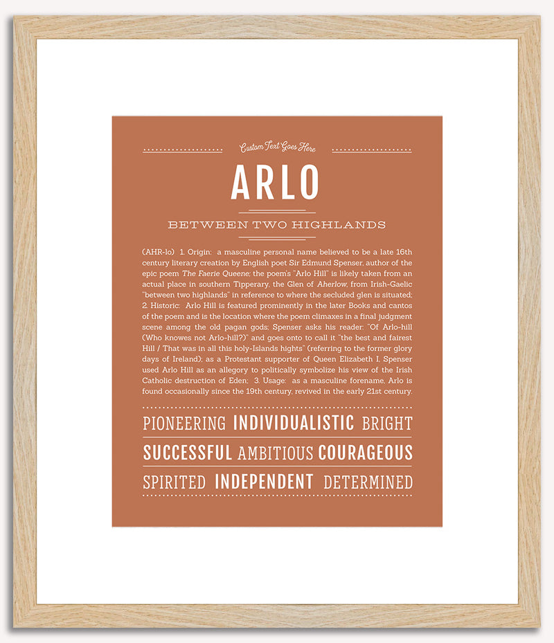 Arlo | Name Art Print