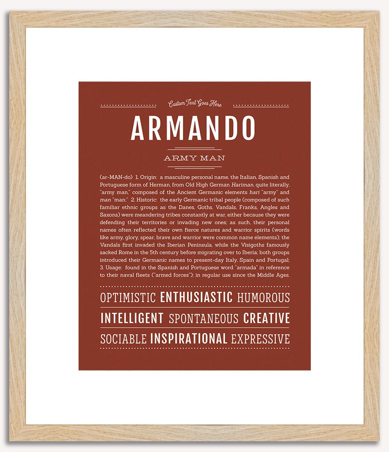 Armando | Name Art Print