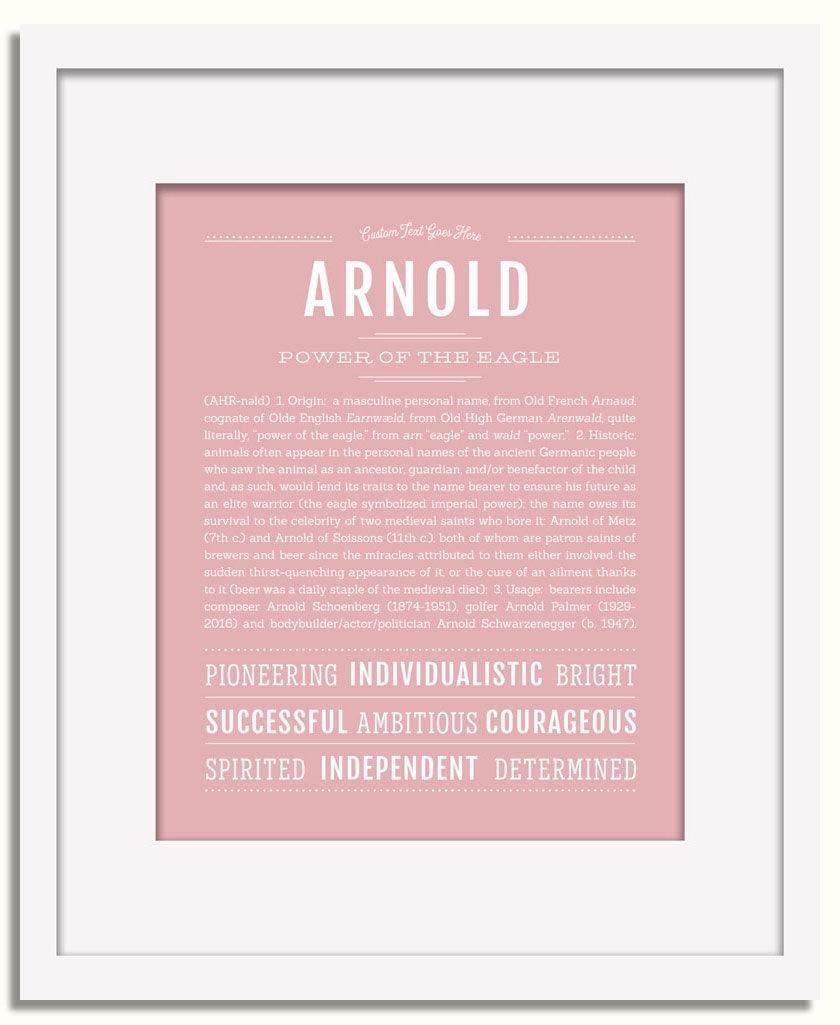 Frame Options | Dusty Rose | White Frame, Matted