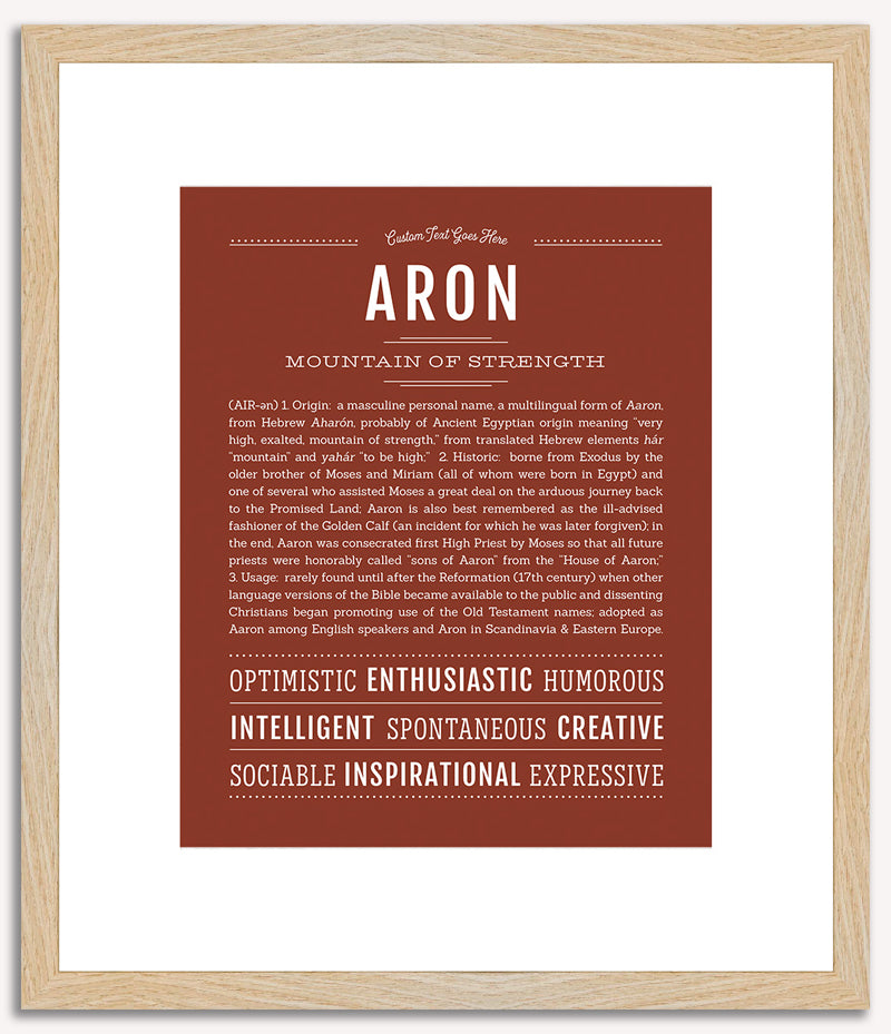 Aron | Name Art Print