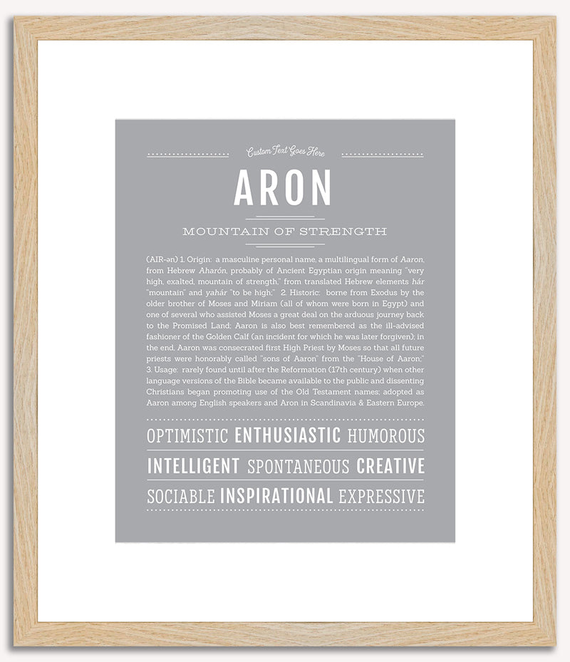 Aron | Name Art Print