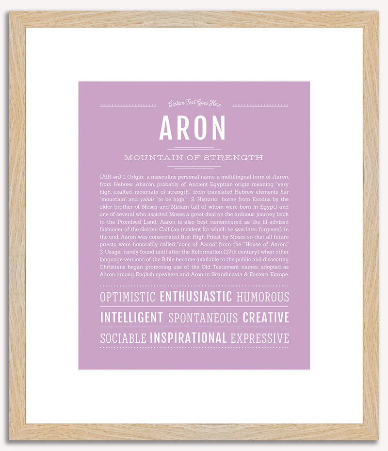 Aron | Name Art Print