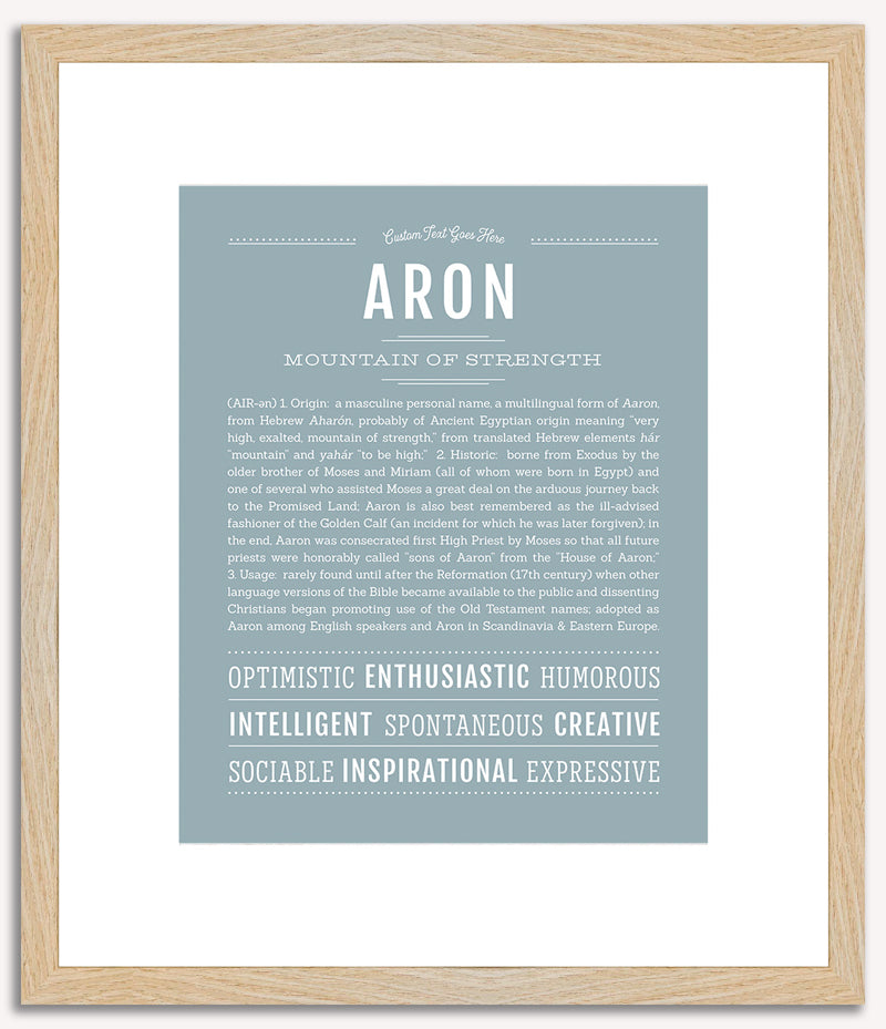 Aron | Name Art Print