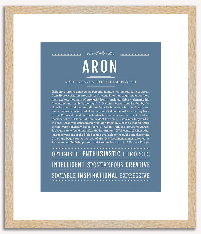 Aron | Name Art Print