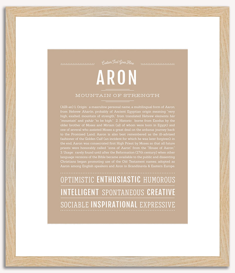 Aron | Name Art Print